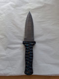 Damas. Knife with Blue Wood handle #2033