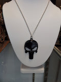 Black Punisher Skull Necklace  #1985