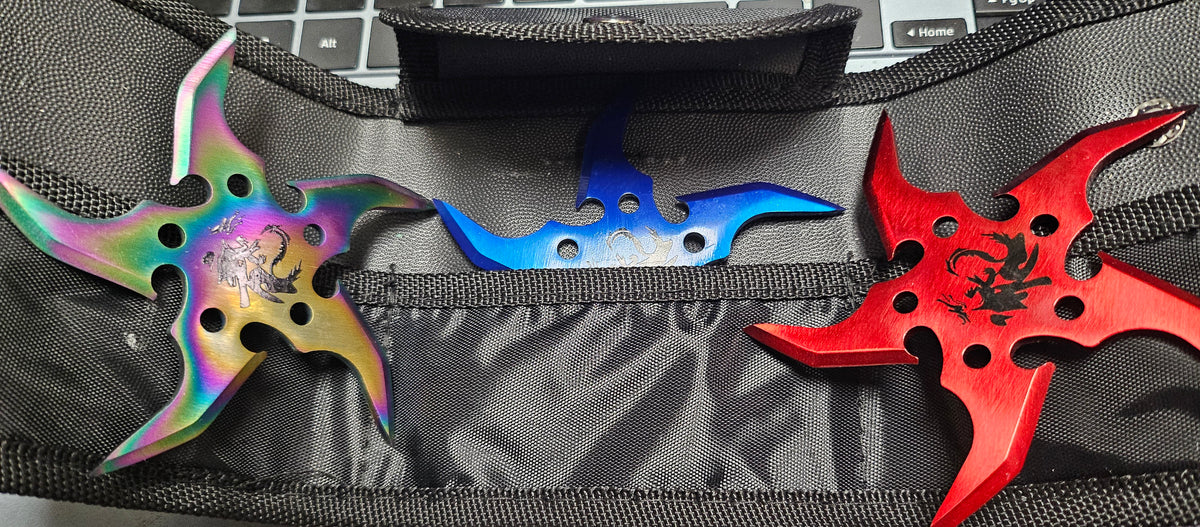 3 Piece Curved Edge Throwing Stars