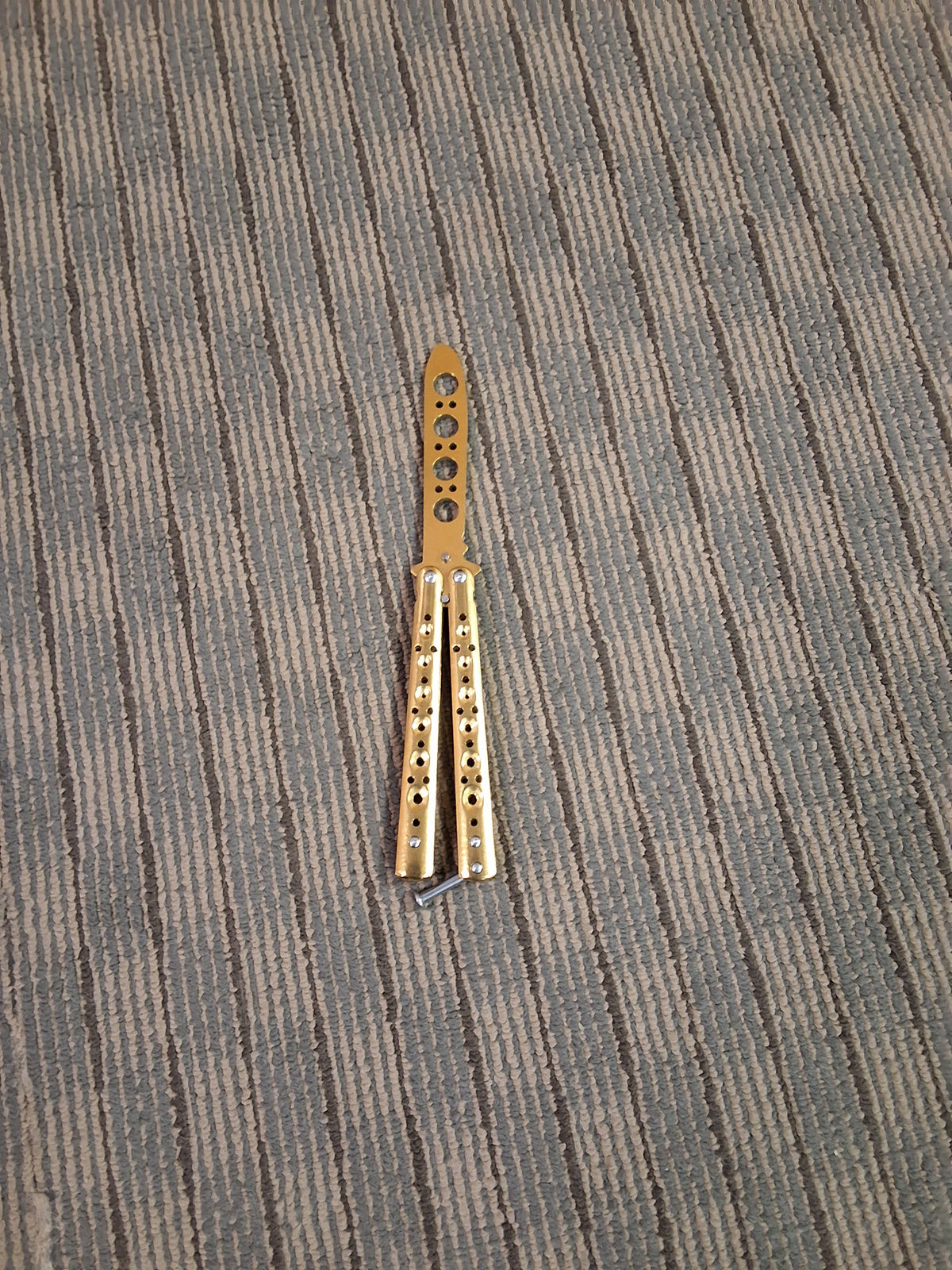 GOLD BUTTERFLY KNIFE TRAINER #9807