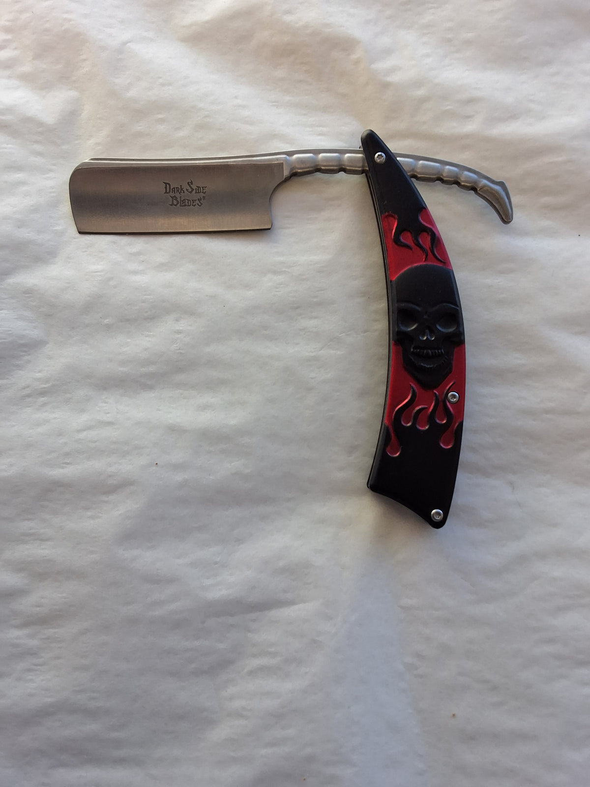 Black Skull Shaving Knife #1957