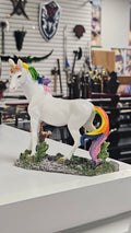 Unicorn Standing with Rainbow Colors