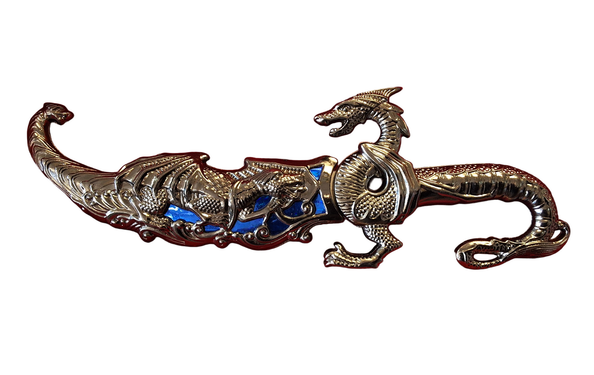 Dragon Dagger with Blue inlay