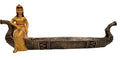 Isis Egyptian incense burner boat
