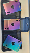 3 Ace's (A's) As Rainbow Throwing Cards #1419