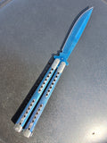 Blue & Silver Butterfly with holes