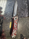 Red Butterfly Spring Assisted Folding Knife