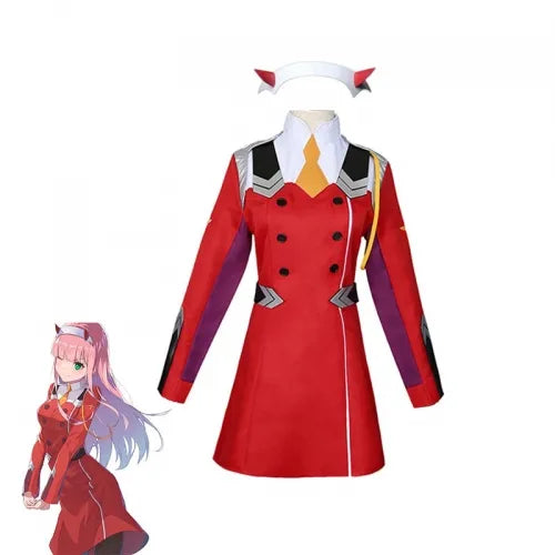 Darling In The Franxx Costume With Yellow Tie #3127