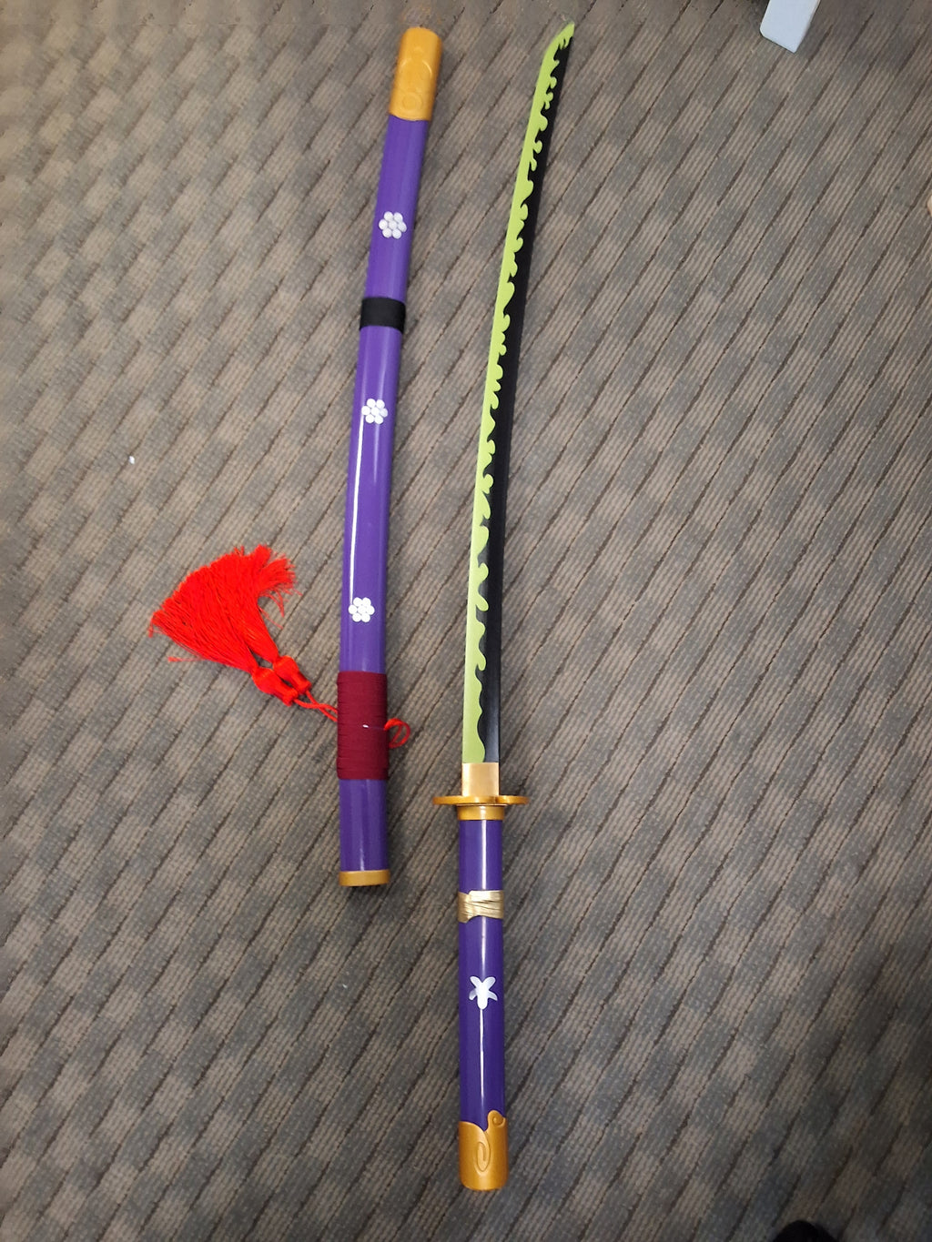 Enma Green and Black Display Katana One Piece #3064