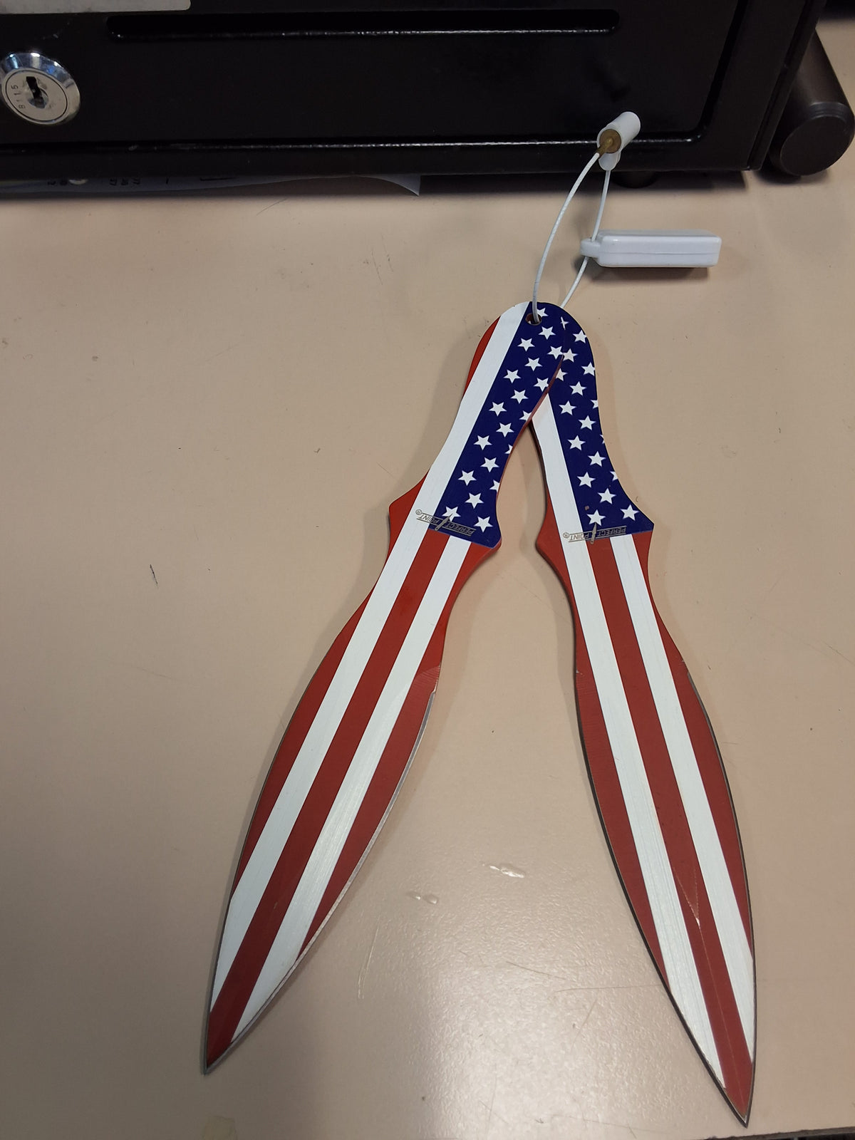 USA Flag 2pc Throwing Knives