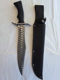 Hunting Knife with Skulls on Blade #3000