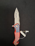 American Flag Folding Knife
