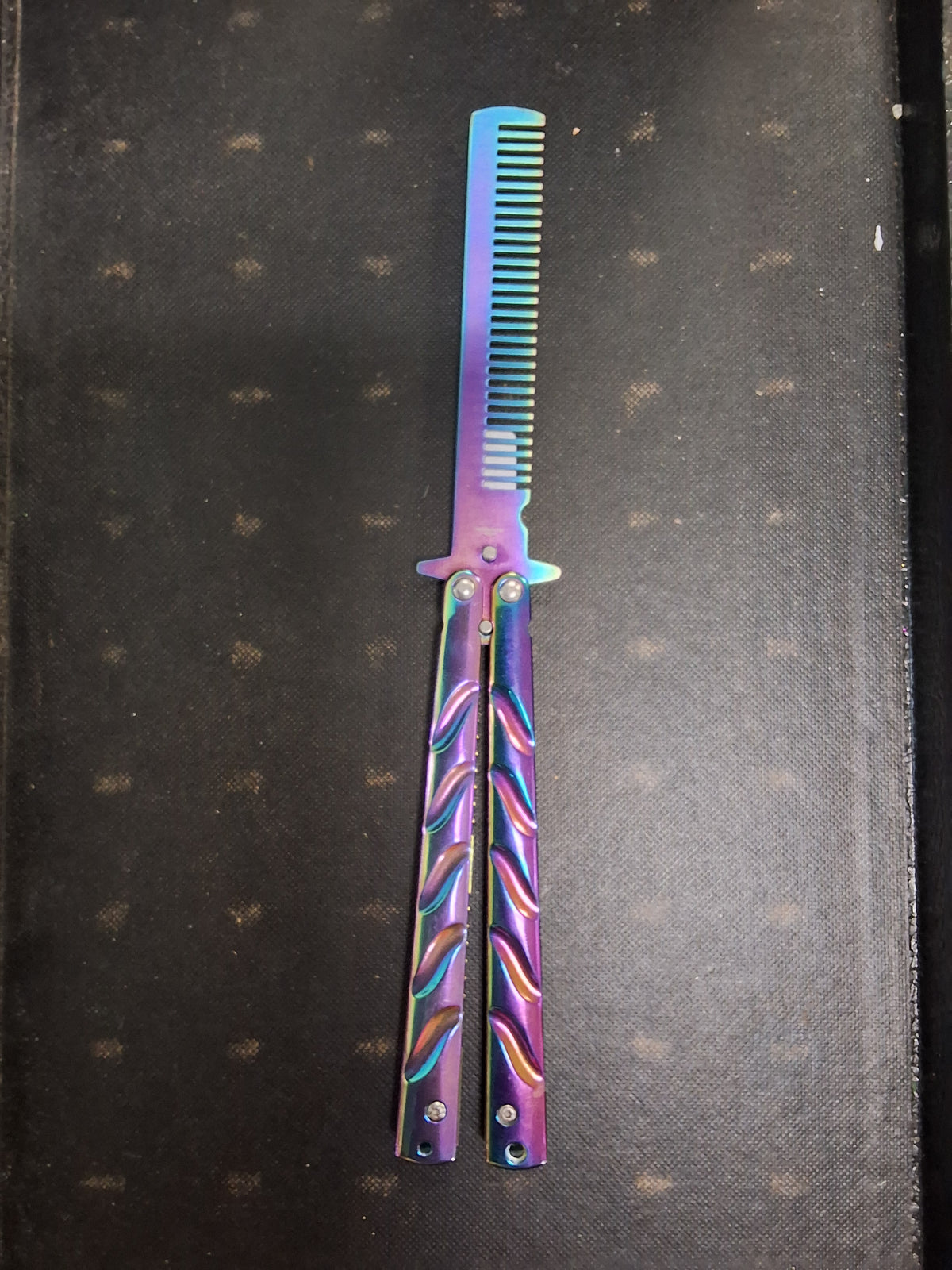 Rainbow Comb Butterfly Knife #3089