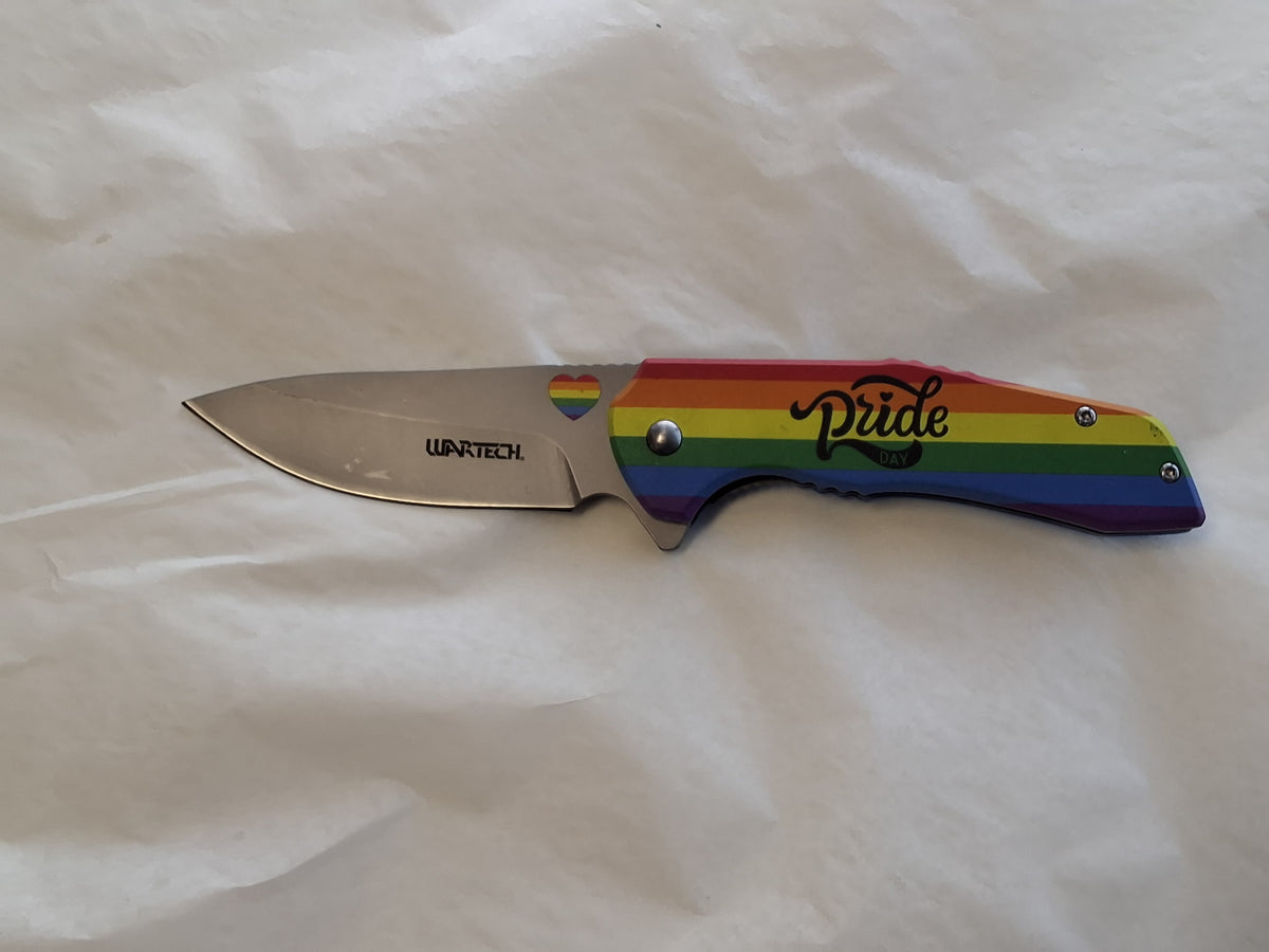 Rainbow Pride Spring-assisted Folding Knife