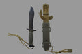 Green Army Hard Sheath Hunting knife