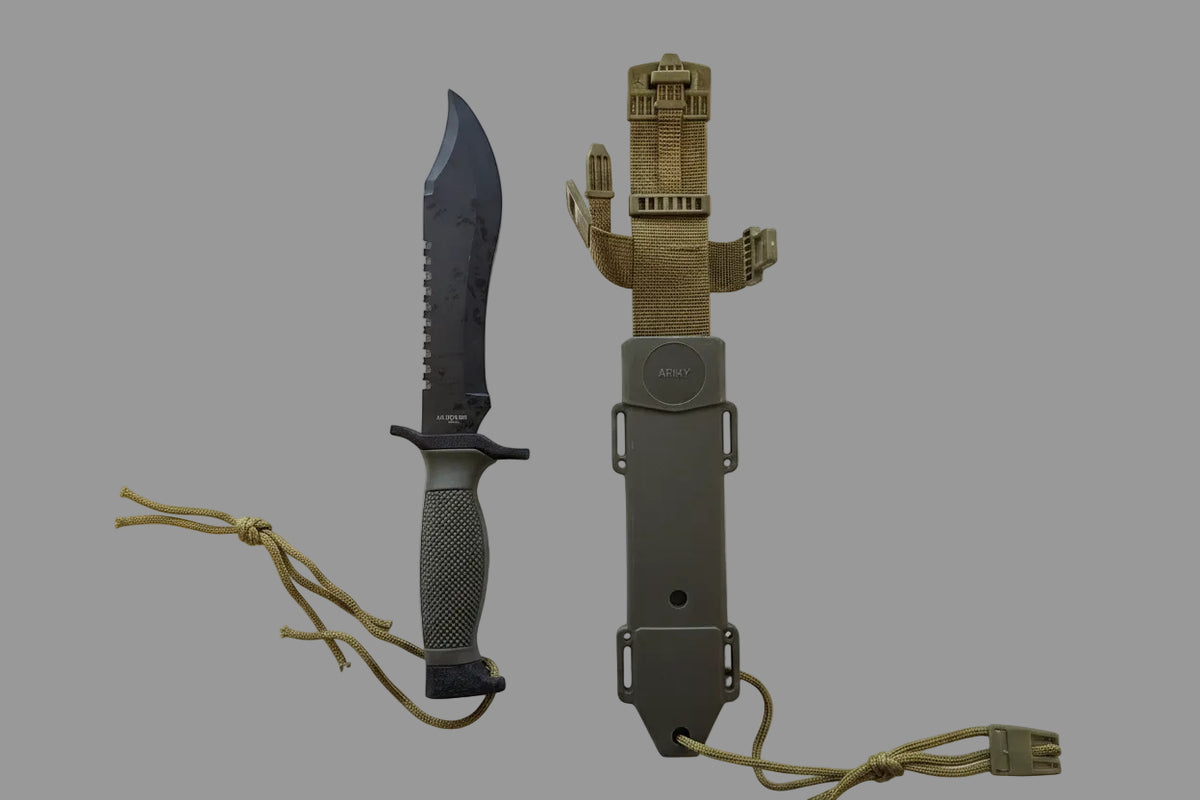 Green Army Hard Sheath Hunting knife