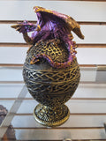 Purple Dragon on gold egg