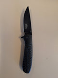 Tread Mark Handle BLK Knife