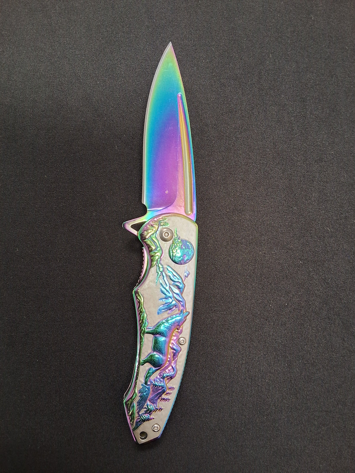 Howling RnBw Wolf Paws Knife