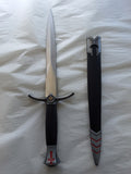BLACK AND RED TEMPLAR DAGGER