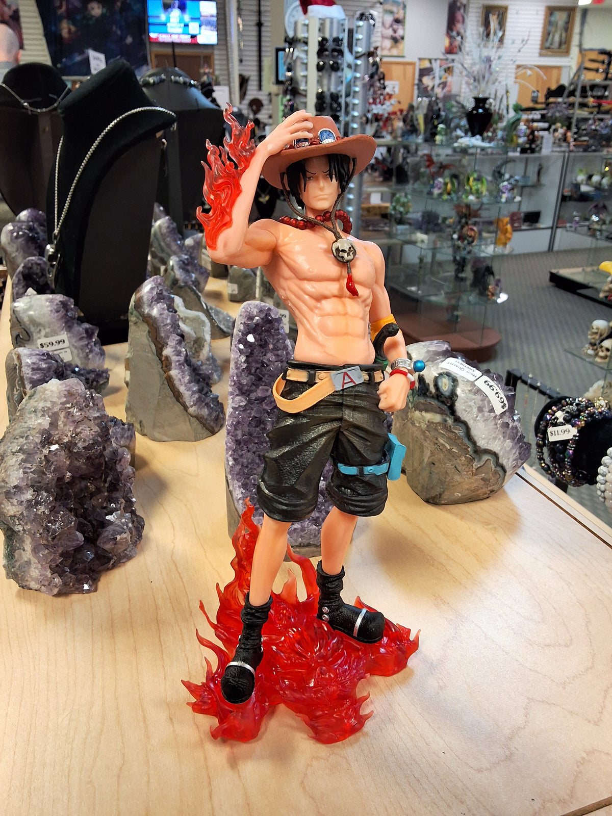 Shirtless Ace Standing on Flames #1723