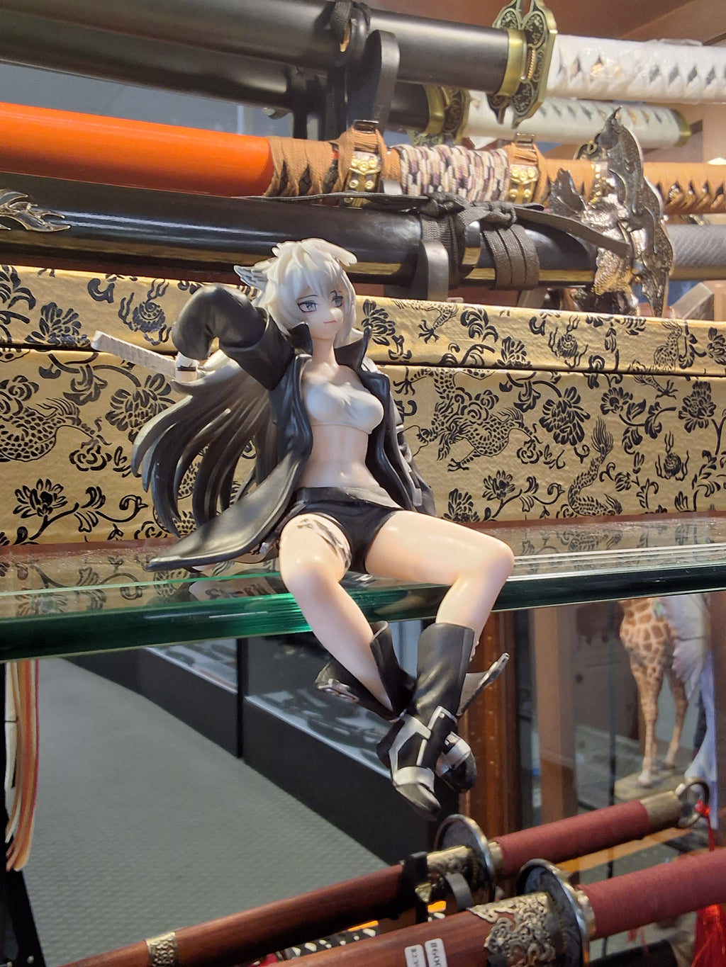 Arknights Lappland Wolf Girl with Sword Sitting #1783