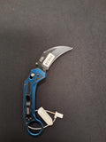 Blue Metalic Karambit