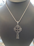 Silver Celtic Cross Necklace #1639