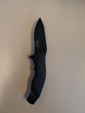 All Black Folder W Bumpy Handle