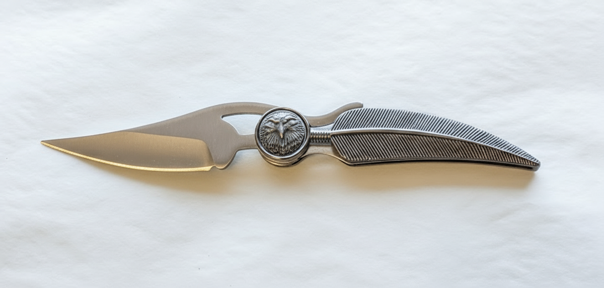 Small Feather Knife with Eagle