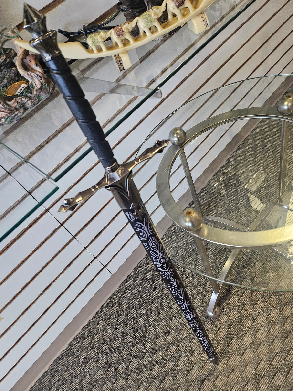 Medieval Sword with Fancy Scabbard and Hand guard