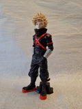 Bakugo My Hero Academia Character all in Black with Orange Trim #1543
