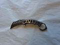 Black and Silver Stonewash Karambit