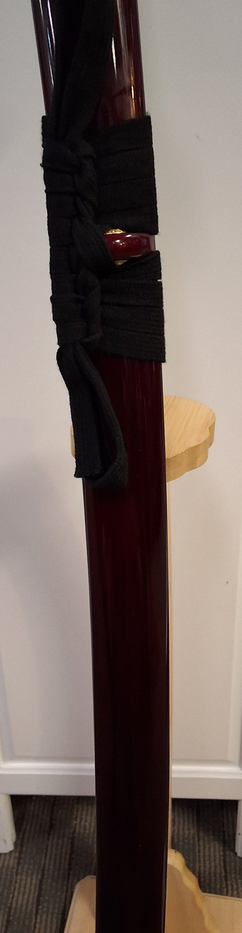 1060 Differentially Forged Steel Red Katana #3151