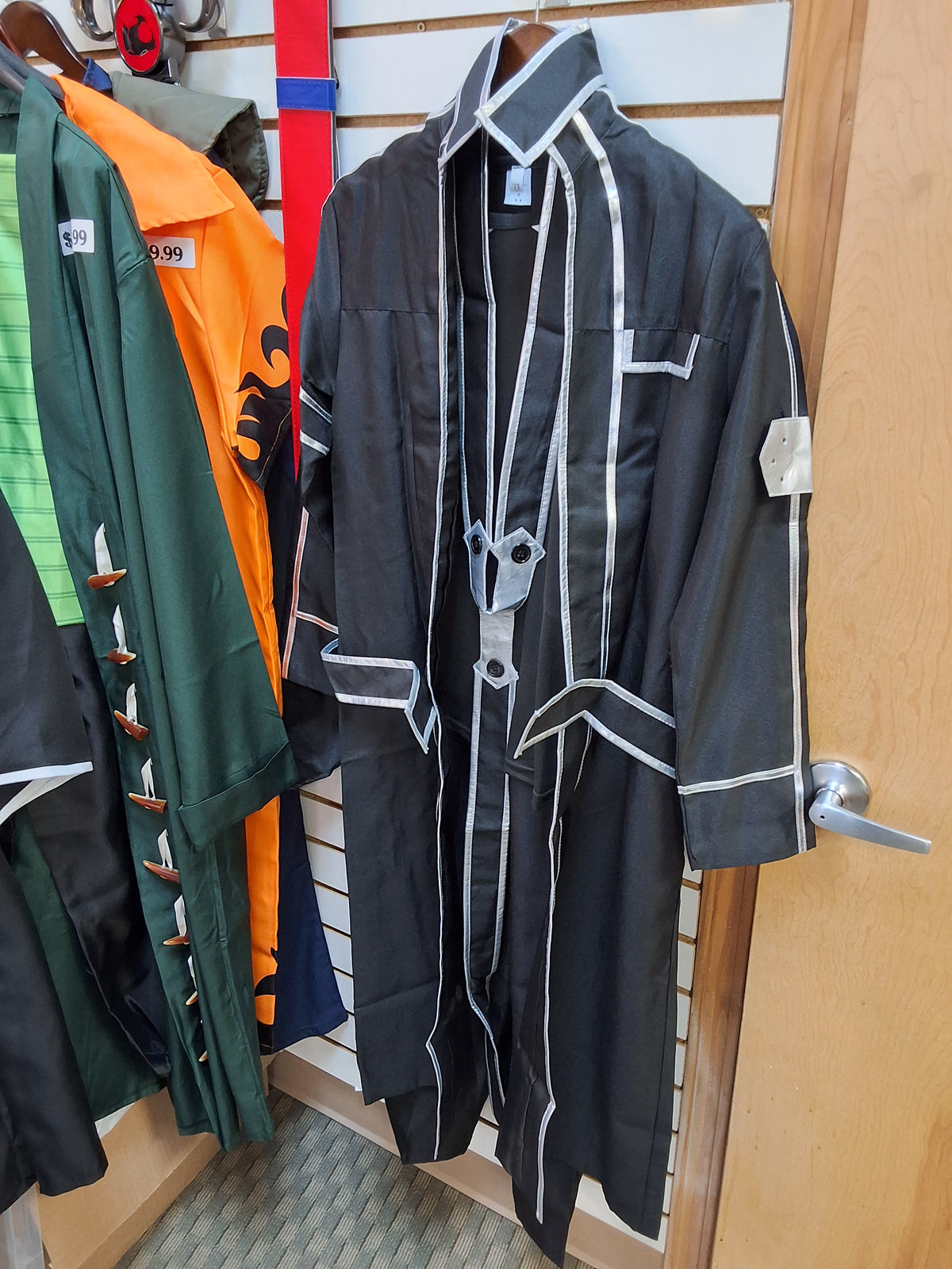 Kirito Sword Art Online Black Jacket With Silver Trim #3125