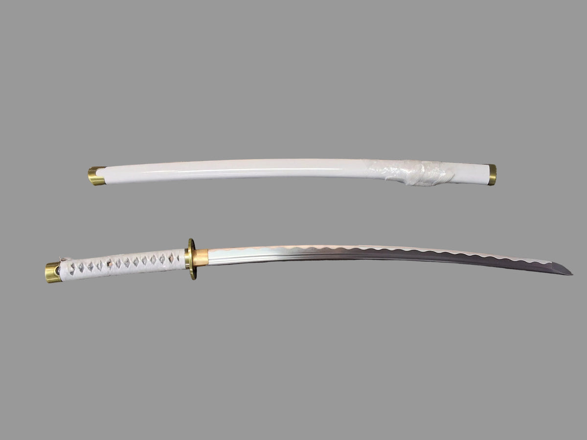 White Battle-Ready Katana #1807