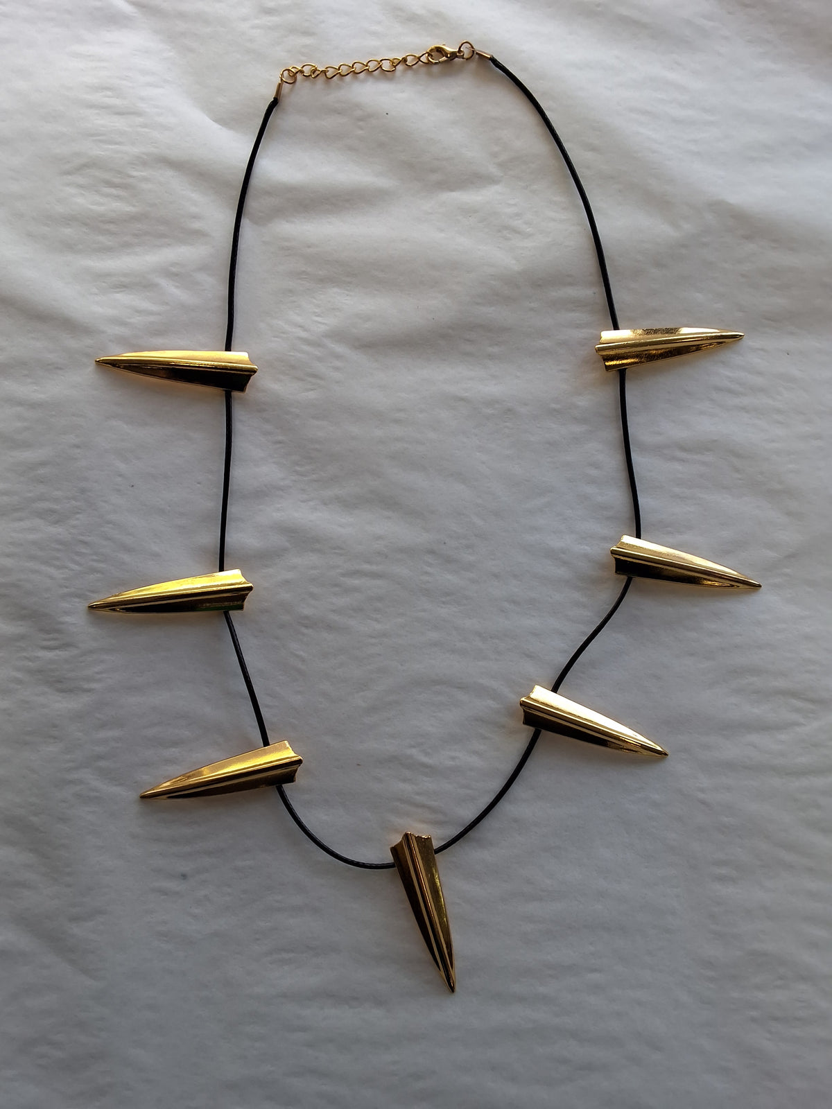 Black Panther  Gold Tooth Necklace #9126