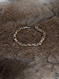 Gold and Silver Chain Link Bracelet #1806