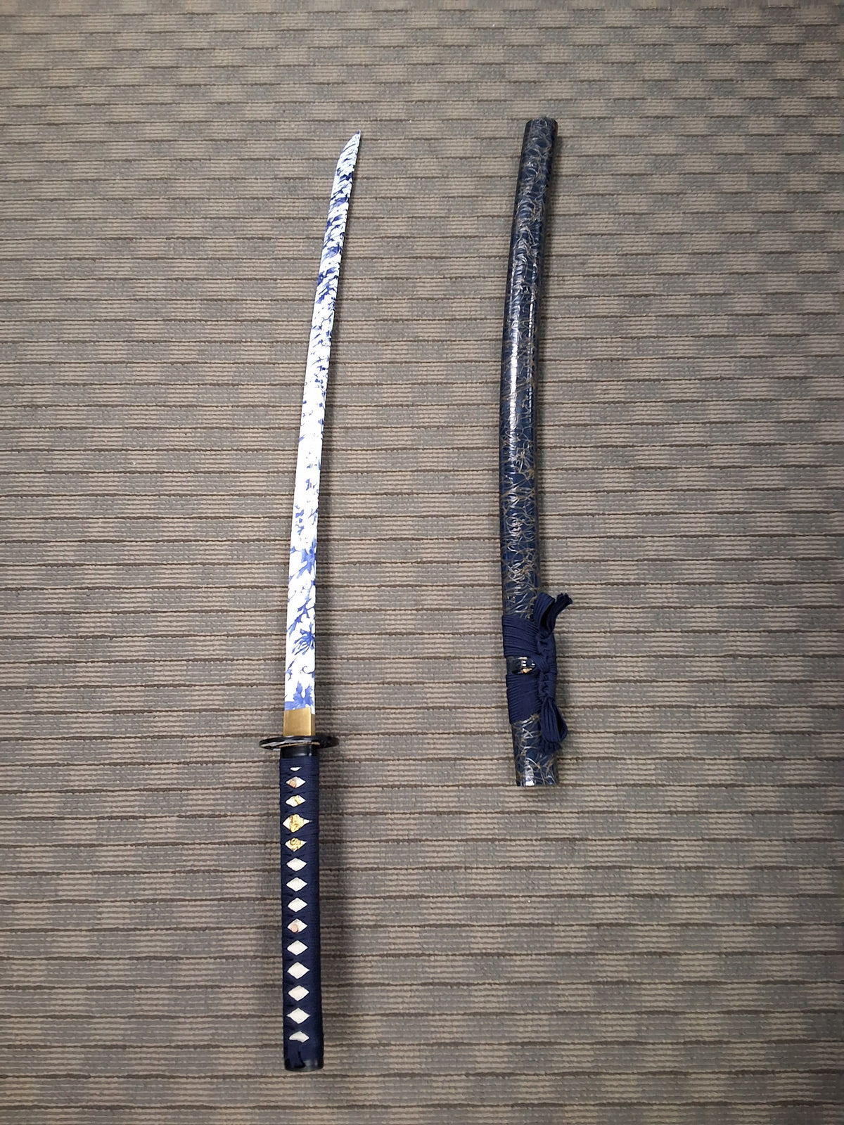 White Floral Katana