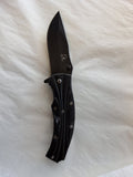Black Knife with Black/Silver handle