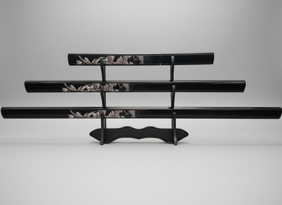 3-Piece Flying Dragon Katana set #1476