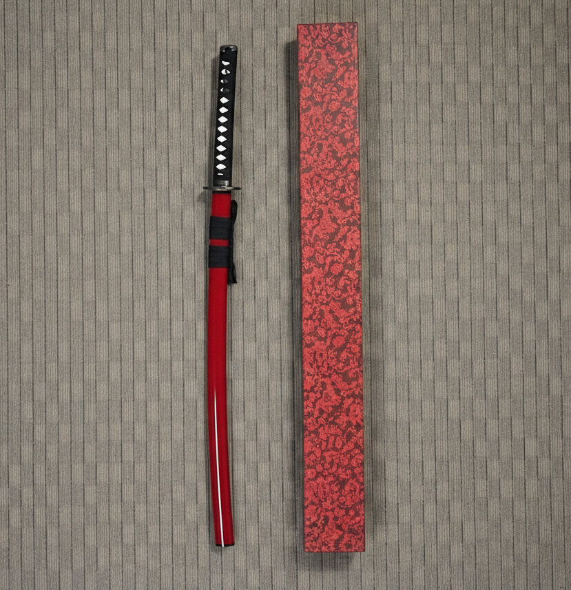 Burgundy Katana Battle-Ready #9586
