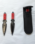 3 pc BLK Throwing Knives W/ Scorpion