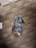 Blue Dragon on Orb Ornament #1685