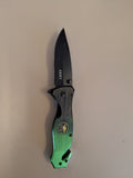 Green & BLK Army Pocket Knife