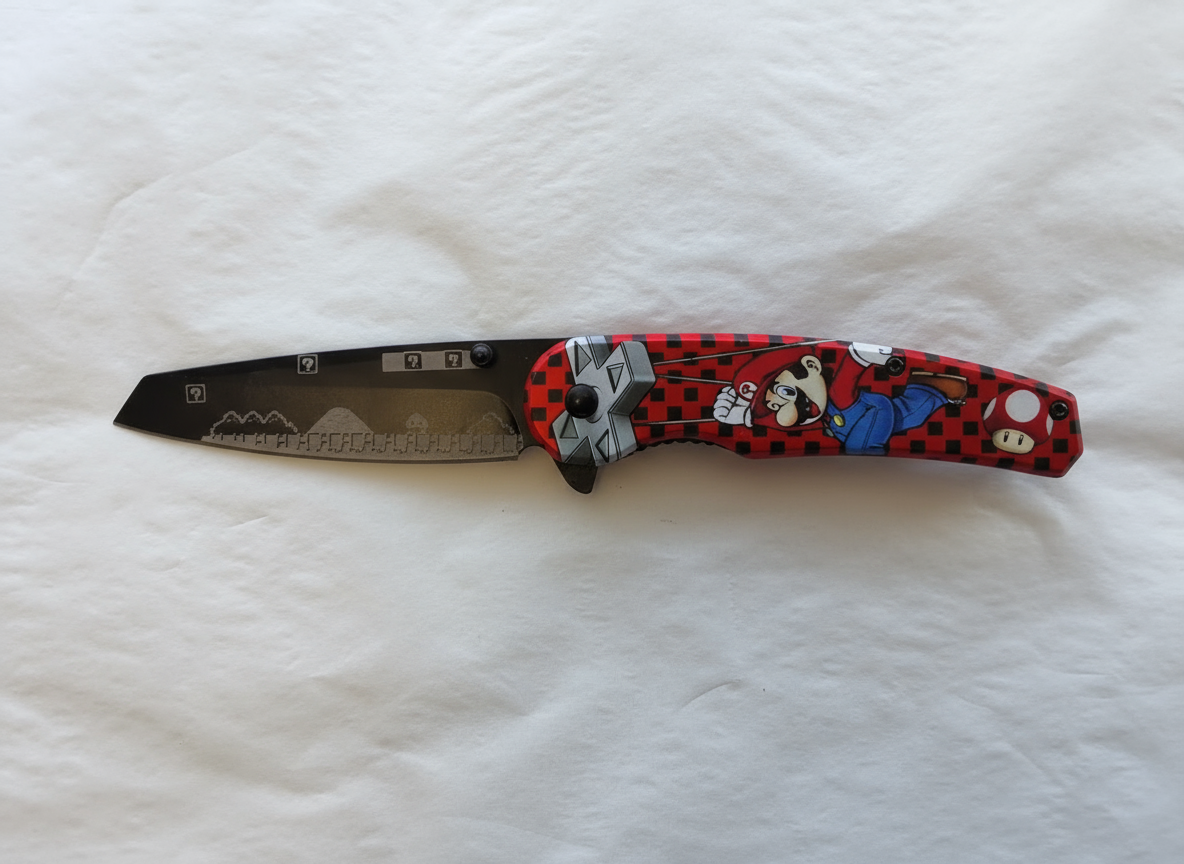 Mario Bros puppet knife