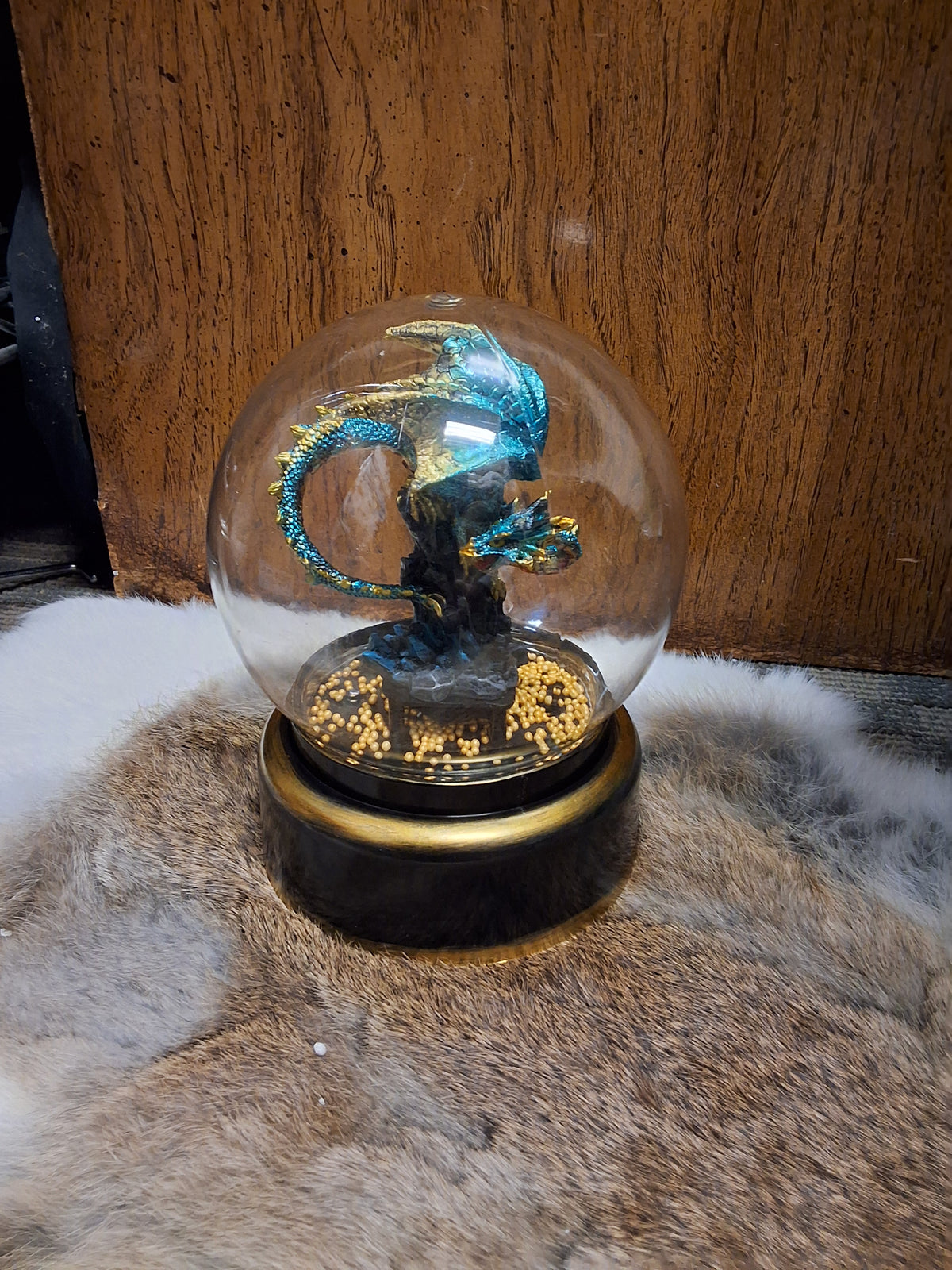 Blue Dragon Air Snow Globe #1735