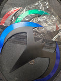 Blue, Green & Red Large 7" Diameter Batarangs