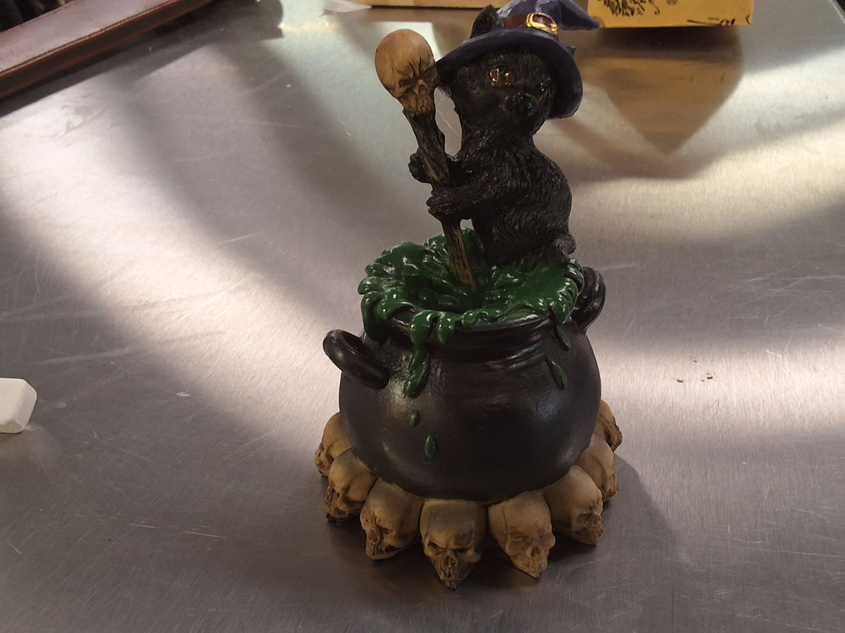 Magic Cat with Cauldron