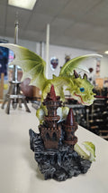 Small Green Dragon on castle